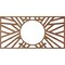 Ekena Millwork Hoover Wood Fretwork Pierced Ceiling Medallion, Walnut, 28"W x 14"H x 10 3/8"ID x 3/8"T CMWP28X14X0375HOWA - alternate 3